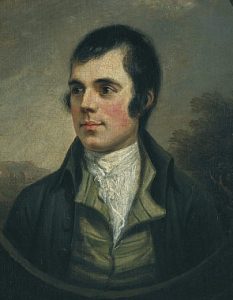Portrait of Robert Burns, by Alexander Nasmyth, 1787.