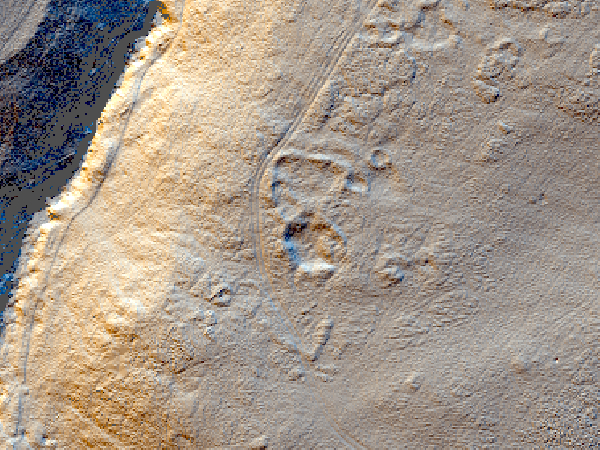 LiDAR image of hungry snout settlement
