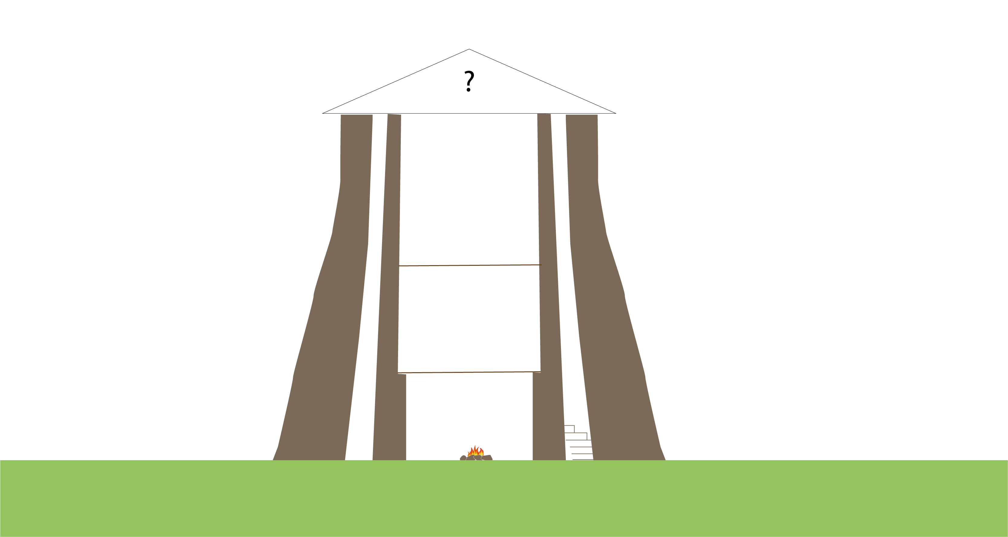 illustration of a tall tower with no roof